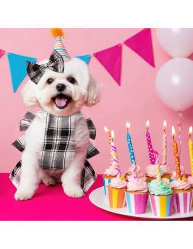 Vestido para Perros PETCARE Rosa con Correa y Lazo