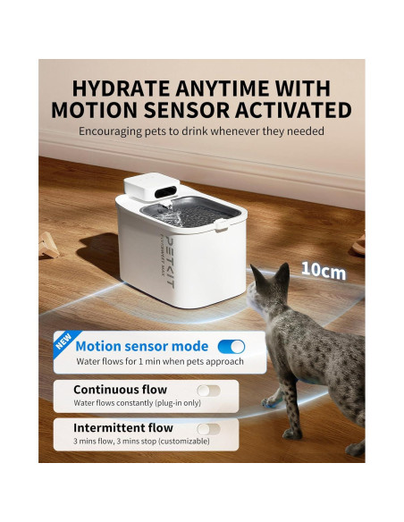 Fuente de Agua Inalámbrica PETKIT EVERSWEET MAX 3L