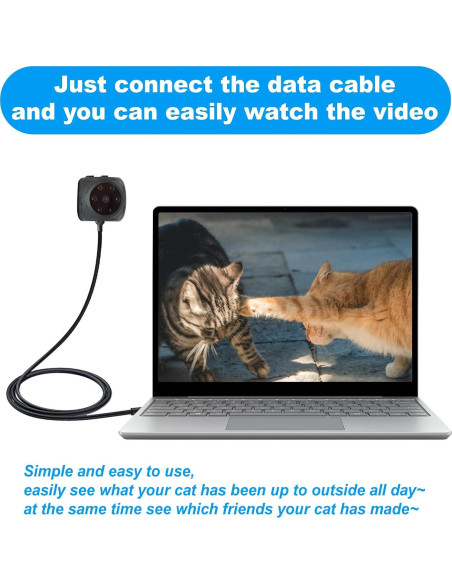 Cámara Espía para Mascotas LYML.E1 1080p con Collar Ajustable