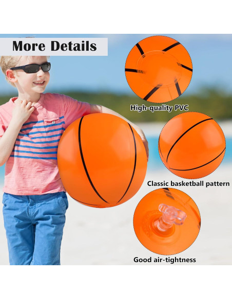 Balones de Baloncesto Inflables Durony 12 Piezas 28 cm