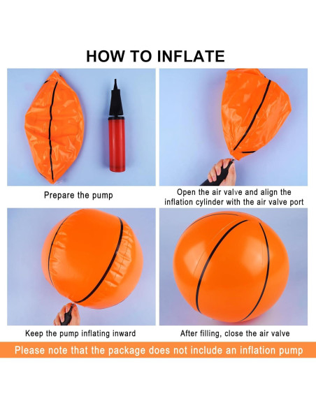 Balones de Baloncesto Inflables Durony 12 Piezas 28 cm