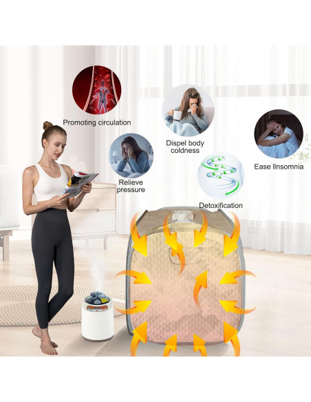 Generador de vapor portátil Smartmak 2L 900W acero inoxidable