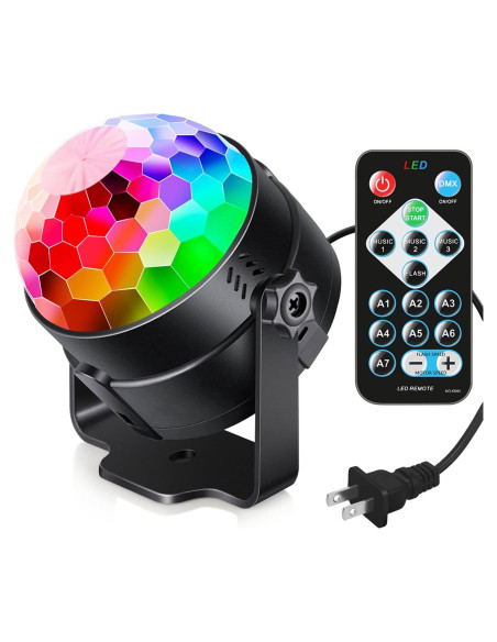 Luz de Fiesta Luditek GT019 con Control Remoto y Sonido