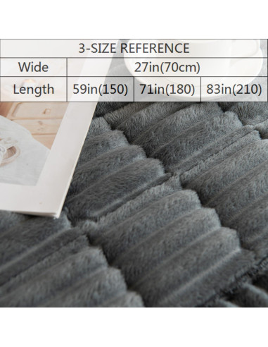 Cubierta Antideslizante para Sofá Gumfolk Gris 68x152 cm