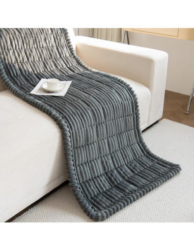 Cubierta Antideslizante para Sofá Gumfolk Gris 68x152 cm