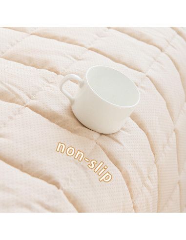 Cubierta Antideslizante para Sofá Gumfolk Gris 68x152 cm