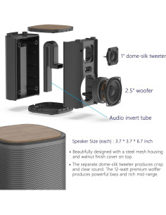 Altavoces Bluetooth KEiiD KD-C02 Estéreo 12W 4 Modos 2