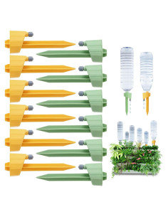 12 Picos de Autorriego Ajustables para Plantas - Riego Automático