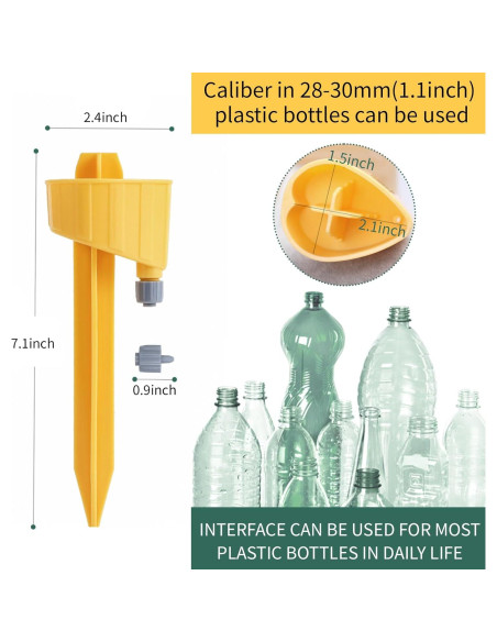 12 Picos de Autorriego Ajustables para Plantas - Riego Automático