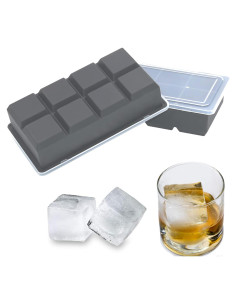 Bandejas de Hielo Grande Bangp 2 Piezas Silicona 16 Cubos