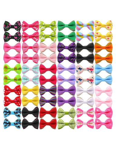 Lazos Pequeños para Perros YAKA 60 Pcs Accesorios de Pelo