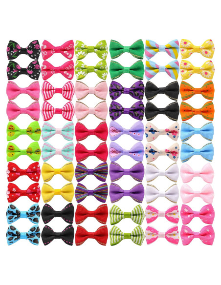 Lazos Pequeños para Perros YAKA 60 Pcs Accesorios de Pelo