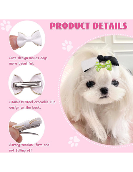 Lazos Pequeños para Perros YAKA 60 Pcs Accesorios de Pelo