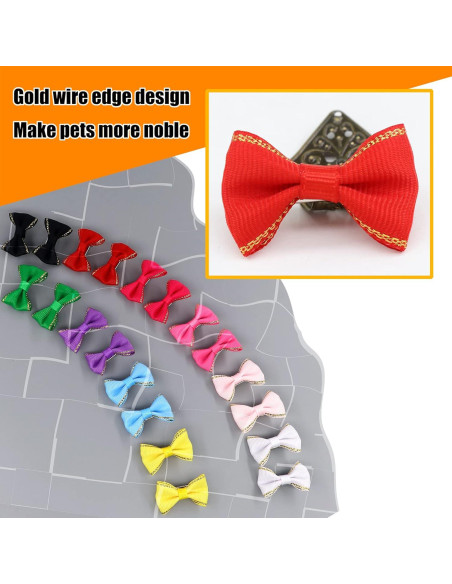 Lazos Pequeños para Perros YAKA 60 Pcs Accesorios de Pelo