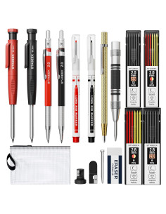 Juego de 17 lápices mecánicos STAGEEK para carpintero