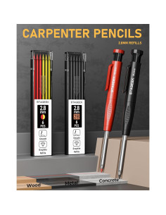 Juego de 17 lápices mecánicos STAGEEK para carpintero 2