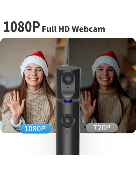 CZUR Halo Webcam Doble 1080P USB con Micrófono 90