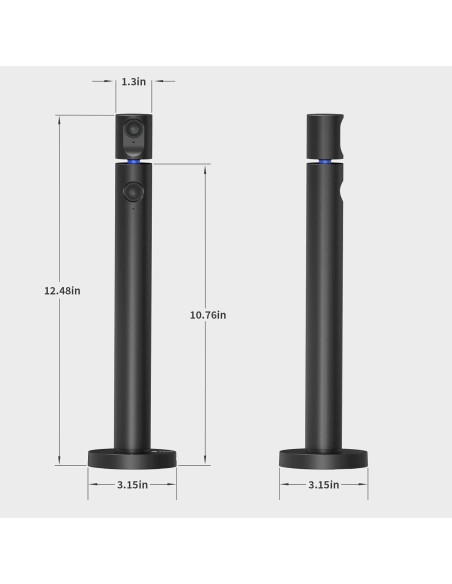 CZUR Halo Webcam Doble 1080P USB con Micrófono 90