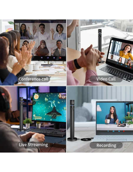 CZUR Halo Webcam Doble 1080P USB con Micrófono 90