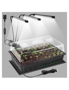 Kit de Inicio de Semillas SOLIGT 60 Celdas con Luz y Manta Térmica