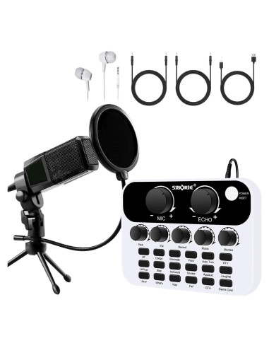 Micrófono de Condensador S23+MS60 para Podcast y Streaming