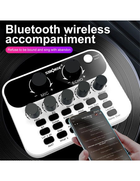 Micrófono de Condensador S23+MS60 para Podcast y Streaming