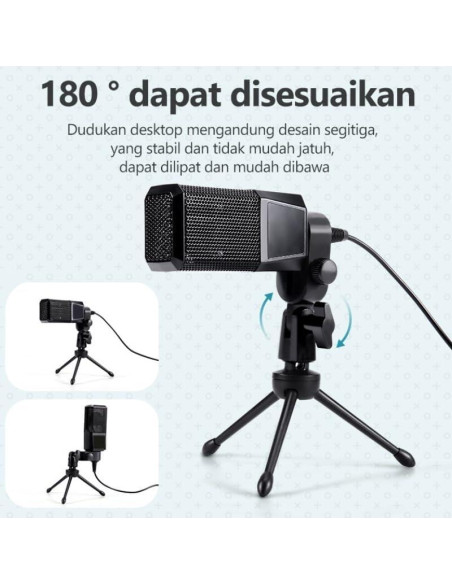 Micrófono de Condensador S23+MS60 para Podcast y Streaming