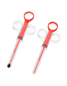 Dispensador de Pastillas para Mascotas Nuanchu 2 Piezas Rojo