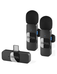 Micrófono Lavalier Inalámbrico BOYA BY V20 para Smartphone