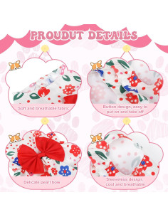 Vestidos para Perros Saintrygo 5 Piezas Estilo Verano 2