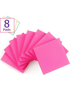 Notas Adhesivas 7.62x7.62 cm Lobo Oriental 8 Paquetes 80 Hojas 2