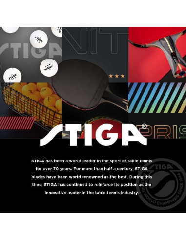 Paleta de Ping Pong STIGA Phoenix - Cuchilla 5 Capas 0.16kg