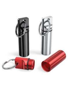 Estuche Portátil para Pastillas TecQach 3 Piezas Aluminio