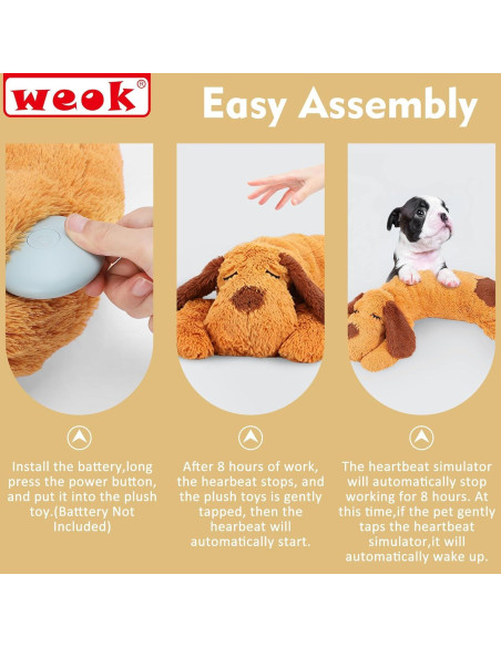 Juguete de Peluche con Latido WEOK para Perros y Cachorros Juguete de Peluche con Latido WEOK para Perros y Cachorros