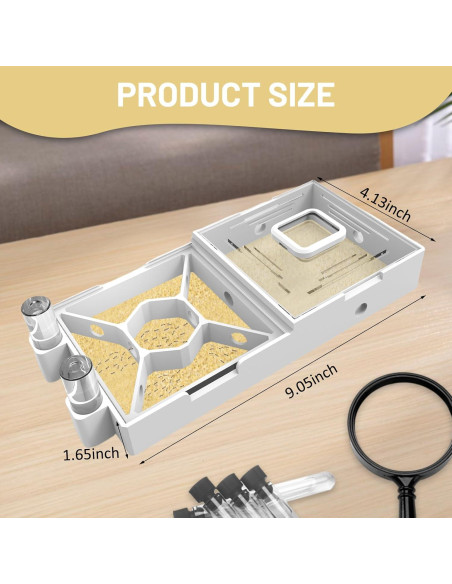 Granja de Hormigas PioneerAnts Modelo-D con Arena Amarilla