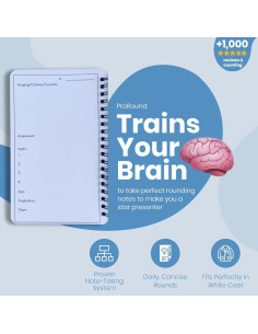 Cuaderno Espiral Portage proRound para Rondas Médicas 75 Páginas 2