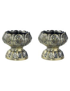 Portavelas de té Sleeri set de 2 bronce para meditación