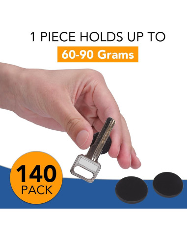 Puntos Magnéticos DIYMAG 20x2mm 140 Pcs Autoadhesivos