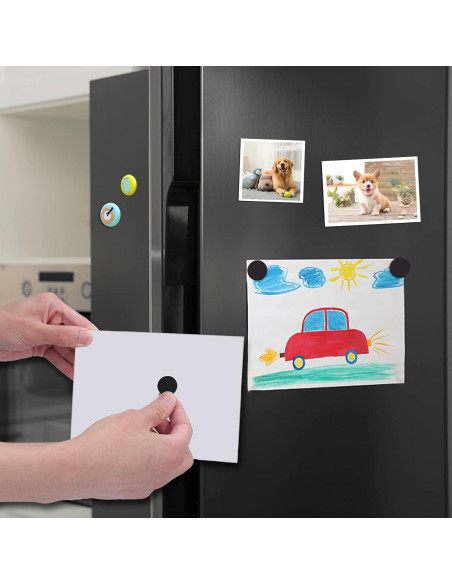 Puntos Magnéticos DIYMAG 20x2mm 140 Pcs Autoadhesivos