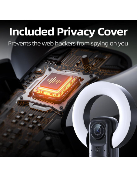 Cámara Web 4K Combess GAOQING 123 con Luz Ajustable Cámara Web 4K Combess GAOQING 123 con Luz Ajustable