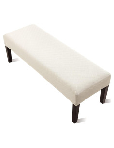 Cubierta de Banco de Comedor YISUN Beige Rectangular