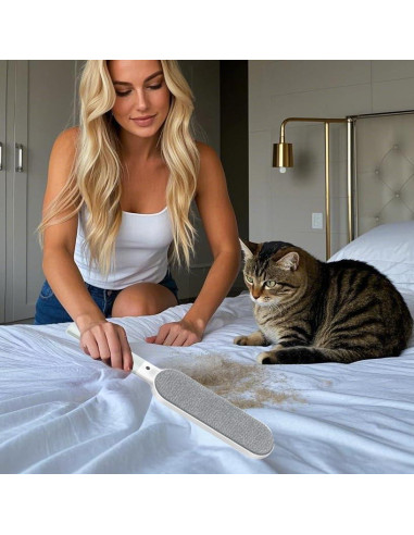 Removedor de pelo de mascotas JoyArrive Cepillo B Gris