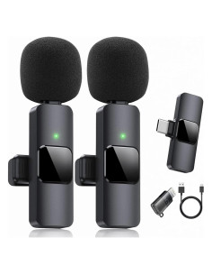 Kit Micrófono Lavalier Inalámbrico Doble SEAROSE - Audio Profesional