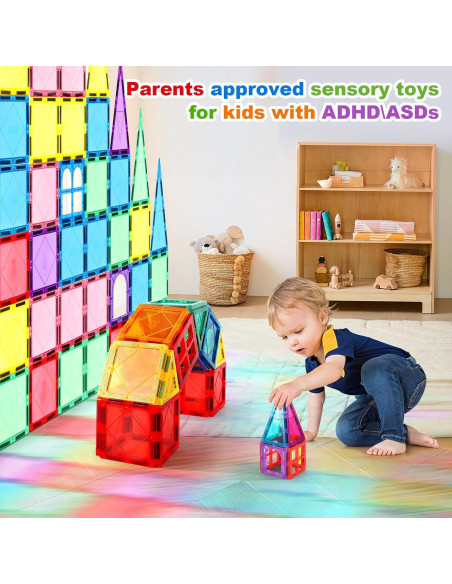 Set 100 Azulejos Magnéticos Mruikeny Juguetes Educativos 3+