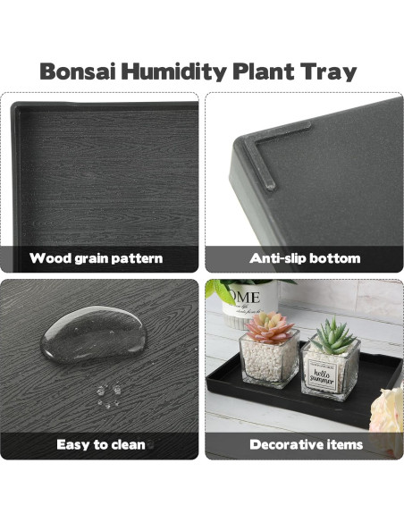 4 Bandejas de Drenaje CODOHI para Bonsai 30x22x2cm