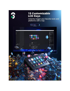 Controlador de Transmisión SOOMFON 15 Teclas LCD Personalizables 2