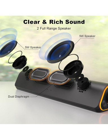 Barra de Sonido Bluetooth Soulion R50 con Luz LED y USB