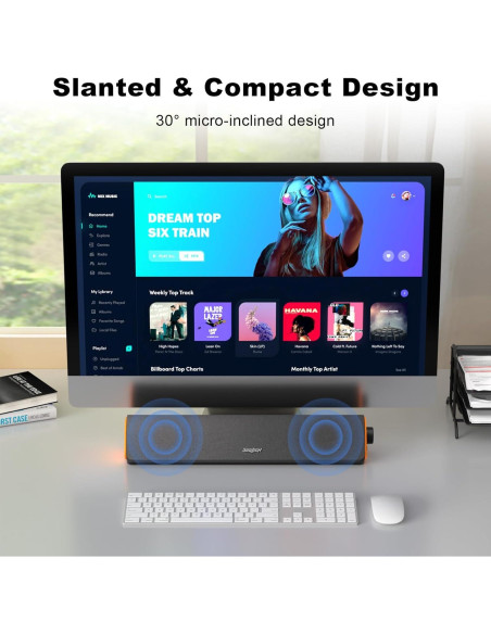 Barra de Sonido Bluetooth Soulion R50 con Luz LED y USB