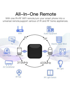 Control Remoto Universal MOES WiFi IR RF para Electrodomésticos 2