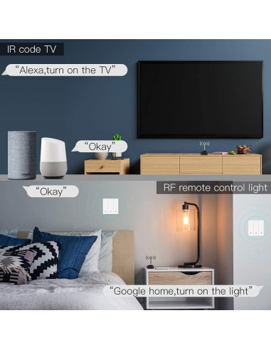 Control Remoto Universal MOES WiFi IR RF para Electrodomésticos